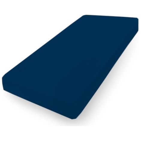 Lenzuolo in jersey PREMIUM con gomma 180x190, 180x200x20, blu navy47, MATEX (1/5)