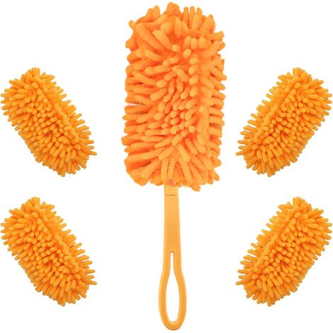 Recambios reutilizables Redones para plumero Swiffer - Compatibles con plumeros de mano, paquete de 4, robustos, giratorios 360° (mango no incluido) (1/4)