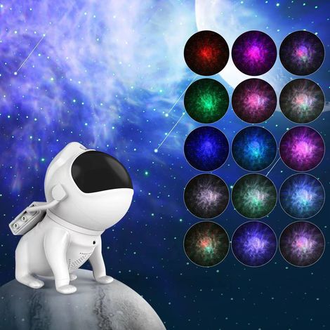Projecteur d'étoiles, lampe projecteur galaxie, veilleuse projecteur, enceinte Bluetooth rotative à 360° avec 8 sons Pure Music et 21 couleurs, et minuterie (1/5)