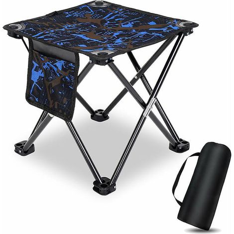 33x33x32cm Tabouret De Camping Tabouret Pliant Portable Chaise Portable Mini Tabouret Pliable Tabouret De Pche Pour Adultes Pche Randonne Jardina (1/5)