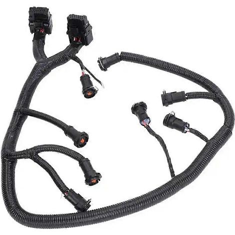 Faisceau de câblage d'injecteurs de carburant pour moteur diesel Powerstroke 6.0L, compatible avec Ford F-250, F-350, F-450 et F-550 (2003-2007) - Référence : 1855383C9, 5C3Z9D930A (1/5)