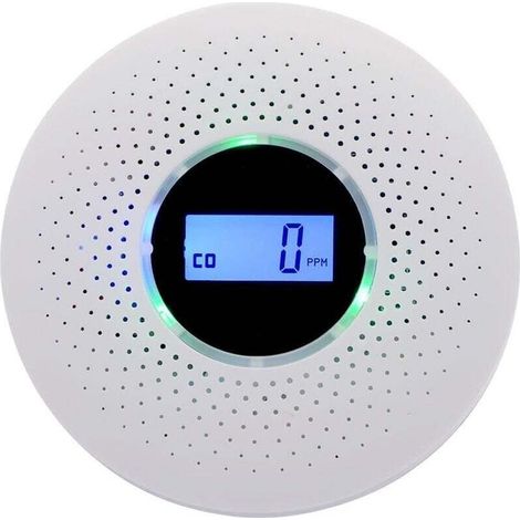 Rauch- und Kohlenmonoxidmelder – Elektrochemischer Sensor – Akustischer Alarm ≥ 85 dB – Einfache Montage mit Schrauben und Ösen (1/5)