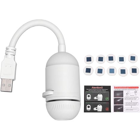 Projecteur d'étoiles USB avec veilleuse et 10 films coulissants pour voiture, chambre, mur ou plafond. Luminosité réglable. (1/5)