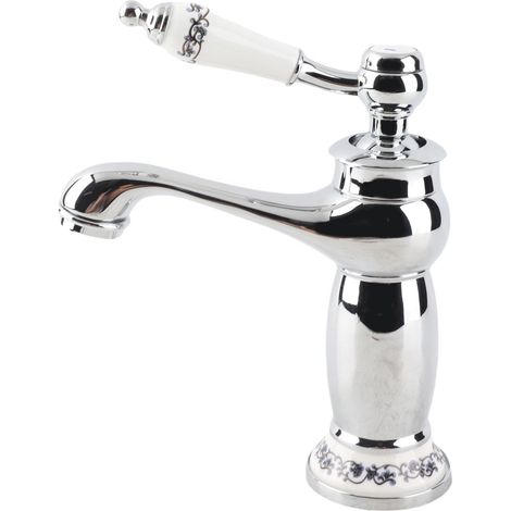 Robinet pour vasque, laiton, chromé, monocommande, pour vasque (1/5)
