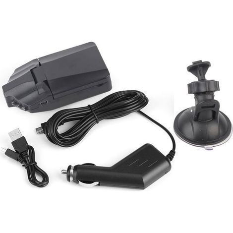 BelleRise - Caméra DVR voiture – Vision nocturne IR, écran 2.5" rotatif, grand angle 120° – Enregistrement HD pour conduite sécurisée – Noir (1/5)