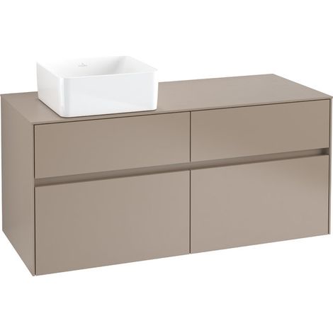 Meuble vasque COLLARO 1200 x 548 x 500 mm, blanc brillant