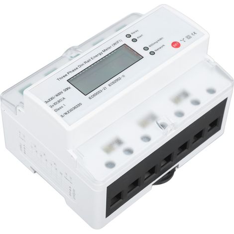 Compteur d'électricité intelligent triphasé 4 fils 4G, multifonctionnel, compatible avec l'application Tuya pour la gestion de l'électricité. (1/5)