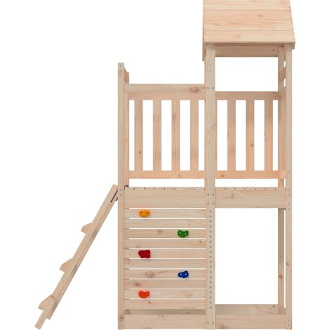 Tour de jeu Marron 110,5 x 52,5 x 214 cm Pin massif (1/5)