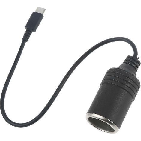 USB C PD to 12V 60W Car Cigarette Lighter Socket Adapter for Car Charger & Vacuum Cleaner (1/5)