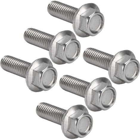 20 Pièces M10x1,5 Boulons à Vis A2 70 Boulons à Tête Hexagonale à Bride en Acier Inoxydable DIN6921 avec Joint Filetage Grossier 700N mm² pour les Réparations Automobiles Assemblage de (1/5)