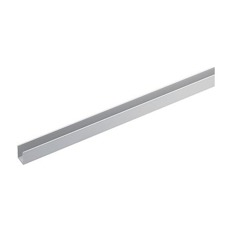 PROFILO CANALINA SINGOLA ARCANSAS - ALLUM ARGENTO S.MM 1,0 MM 10X20 H.CM 200- 5 pezzi