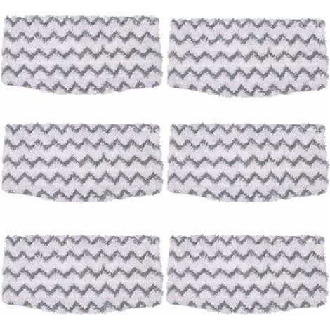 Paquet de 6 tampons de vadrouille en Microfibre de Remplacement S1000 recharges pour Nettoyeur de Sol Dur pour vadrouille à Vapeur Requin modèle S1000A S1000 S1000C S1000WM (1/5)