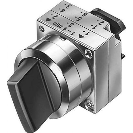 Siemens selettore metallo heavy duty 3 posizioni imp dx bianco 3sb35002ua61