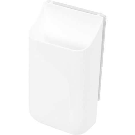 Boîte de rangement murale autoadhésive Hang it blanche - COMPACTOR - 10 x 6.7 x H.19.6 CM - Blanc (1/5)