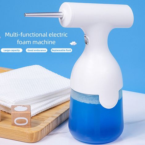 Machine À Mousse Électrique - 350 Ml - Étanche - Rechargeable Par Câble Usb-c - Pour Salle De Bain Cuisine Voiture (1/5)