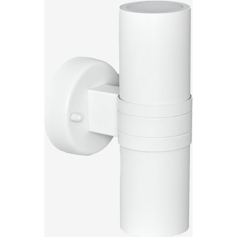 Applique d'extérieur en acier inoxydable avec 2 points lumineux Grivat SKLUM Blanc