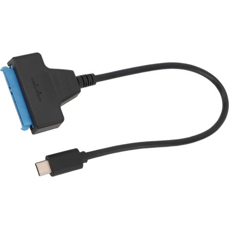 Câble adaptateur SATA vers USB 3.1 Type C compatible UASP 6 Gbit/s pour disque dur/SSD 2,5 pouces (1/5)