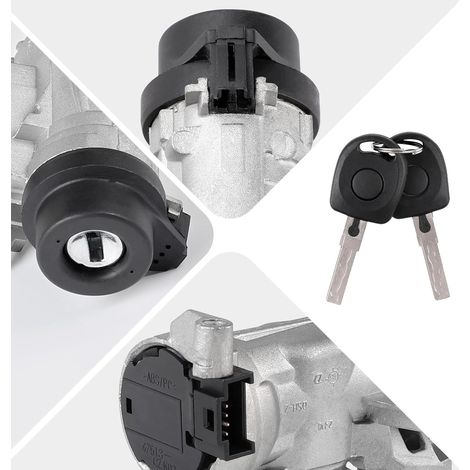 LALAGO Commutateur d'allumage avec cylindre de serrure d'allumage, 1K0905851B 1K0905865 1K0905841 1K0905865A A1,A3, G.olf 5, G.olf 6, T.ouran, P.olo, A.ltea, I.biza, L.eon, O.ctavia