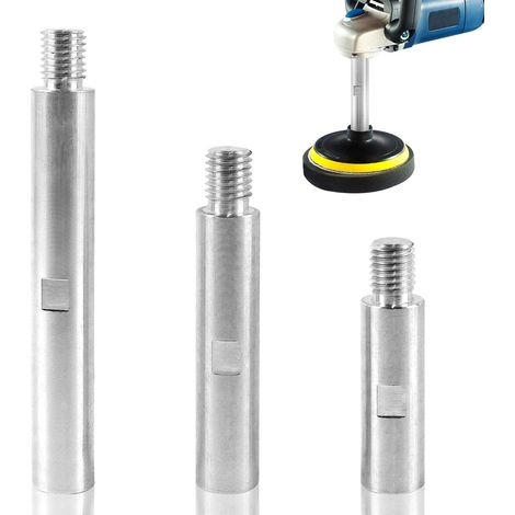 Rallonge de Meuleuse D'angle Extension M14 75mm 100mm 140mm Arbre D'extension 3pcs Tiges de Connexion D'extension Durables pour Meuleuse D'angle de Polissage et de Meulage (1/5)