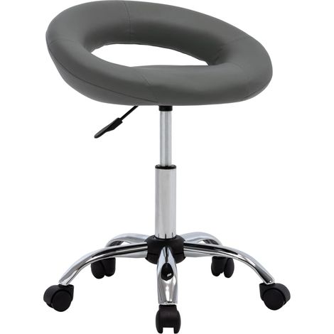 Chaise pivotante de salle à manger Gris Similicuir (1/5)