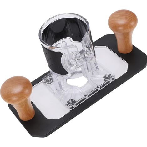 Base de Routeur de Coupe Transparente, Couvercle de Protection des Outils de Travail du Bois avec Ingénierie Précise, pour les Routeurs et Graveurs de 63,5 à 65 Mm (1/4)