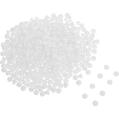 Lot de 500 capuchons à vis en plastique, capuchons ronds pour meubles (1/5)
