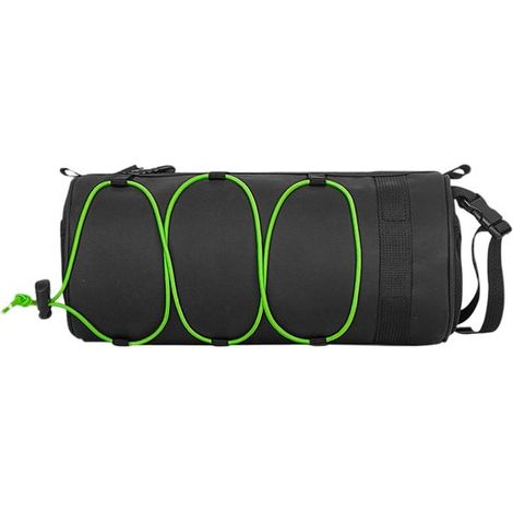 Bolsa delantera para bicicleta - Accesorio para cuadro - con correa para el hombro - 24x10x10cm - Impermeable - Naranja (1/5)