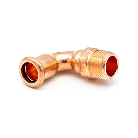 PrimaPress 15mm x1/2" Copper 90 Degree Elbow Fitting (1/3)