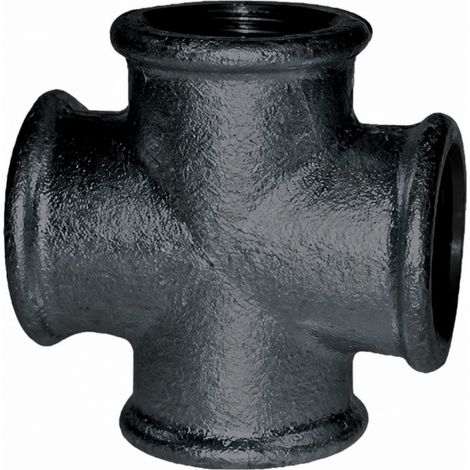 Kreuz 90° weiblich 15x21 schwarz