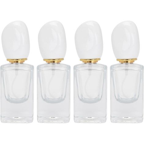 Flacon à parfum vide 30ml rechargeable avec vaporisateur, atomiseur voyage blanc (1/5)