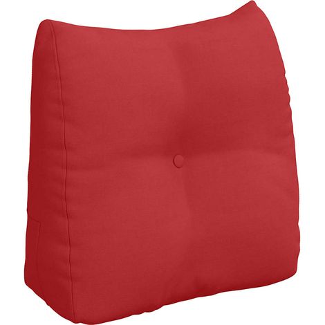 Rücken Kissen Rot 45 x 24 x 50 cm Stoff vidaXL