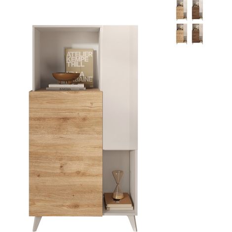 Sideboard 2 Türen, 2 Fächer und 2 Regale B80 cm - MALA (1/5)