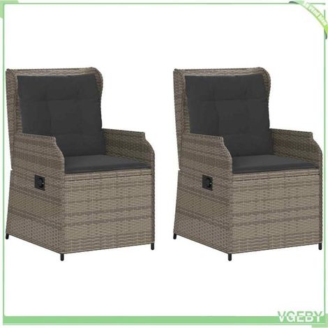 Banc de jardin - FAFEICY - 3394487 - Gris - Dossier réglable - Polyrotin & acier (1/5)