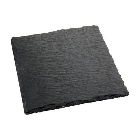 Vassoio piastra in Pietra ardesia naturale antipasti sushi 25 x 25 cm