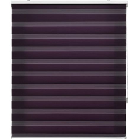 Blindecor Lira tenda a rullo giorno e notte, colore Nero, tenda per interni 180 x 180 cm (Larghezza x Altezza)  Dimensioni del tessuto 177 x 175 cm. Eleganti tende giorno e notte (1/4)