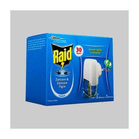Raid diffusore liquido antizanzare base + 1 ricarica