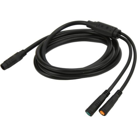 Câble de prolongation pour vélo électrique, connecteur étanche, 155 cm, division 1 vers 2 pour moteur (1/5)