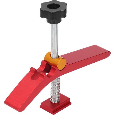 Étau en alliage d'aluminium pour établi, rail en T pour menuiserie, pince de maintien réglable, outil de serrage pour établi à glissière (1/5)