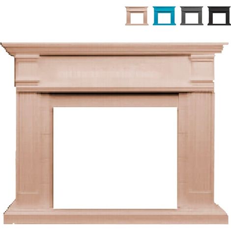 Marco De Chimenea Caldera Blanco Sined Fabricado En Europa Para Chimenea Electrica Vulcano De 60 Cm o Quemador Ispica De 75 Cm Diseno Clásico Atemporal (1/3)