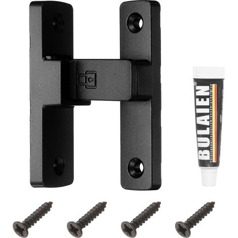 Loquet De Porte À 90 Degrés Loquets Lourds Noir Sable (1/5)