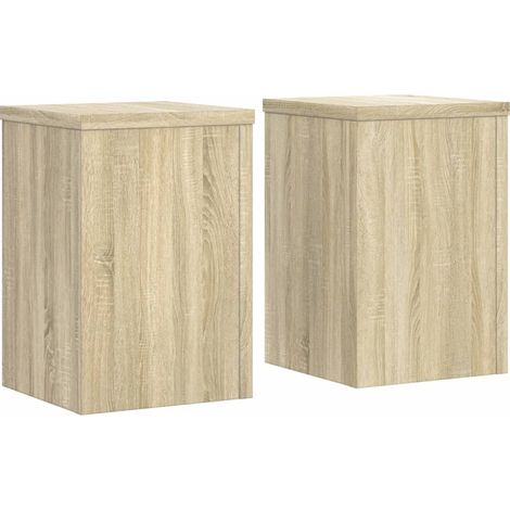 Portavasi per piante set di 2 portafiori in legno ingegnerizzato Sonoma marrone 020045343