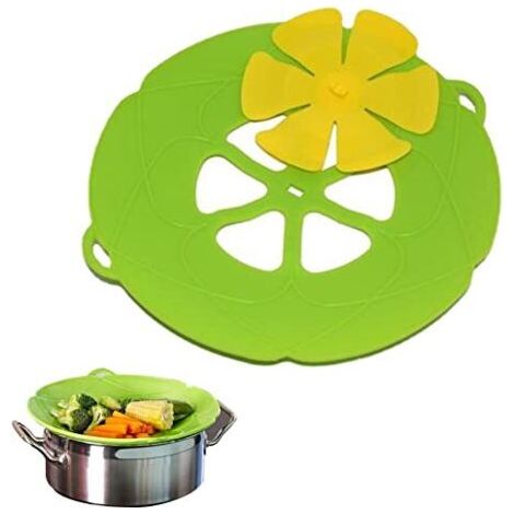 Lulizzie Silicone Anti-Bubbling Cover, Anti-Bubbling Lid, Lid for Heat-Resistant Cooking Pots
