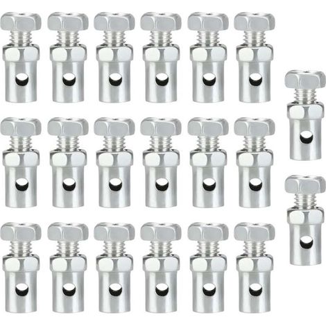 Universeller Schraubkabelklemmenstopper, Kabelklemme, 2 mm Lochdurchmesser, 20 Stück (1/4)
