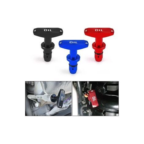 Lot de 3 Poignées de Jauge d'Huile pour Ford Mustang GT V8 1999-2011 – Noir, Rouge, Bleu – remplacement d'origine, accessoire moteur tuning, tige de mesure huile (1/5)