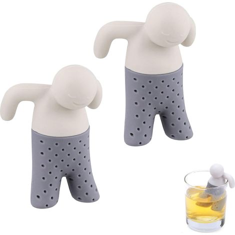 Œuf à thé en silicone, lot de 2, filtre à thé pour infusions, passoire à thé de cuisine, convient aux théières, tasses et bouteilles de thé.