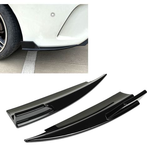 Seitliche Stoßstangenblenden in Hochglanzschwarz (ein Paar, links und rechts) für Mercedes-Benz CLA-Klasse C117 CLA45 AMG-Line 2013-2019 (271). (1/5)