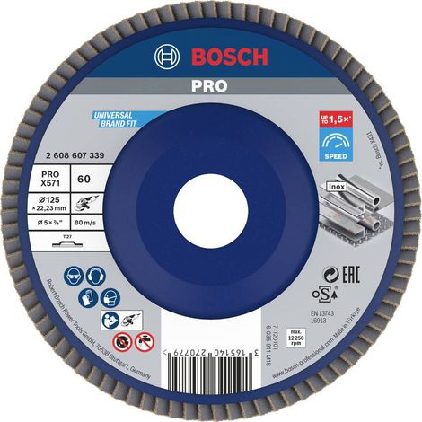 Bosch PRO  X571 disco  lamellare 125  mm G60  - 2608607339 (1/5)