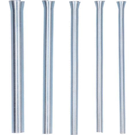 pièces ensemble de cintreuses de tubes à ressort, ensemble de cintreuses de tubes incurvés flexibles accessoires de cintrage pour tuyau en aluminium et cuivre (1/5)