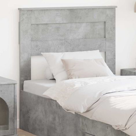 vidaXL Tête de lit Gris béton Bois d'ingénierie