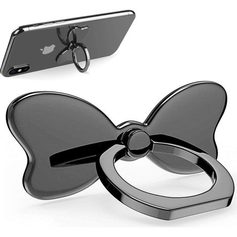 Support de téléphone portable en métal avec anneau de maintien, support arrière pliable, poignée, boucle, fixation voiture, crochet, béquille 360° pour iPhone et Samsung Galaxy. Accessoires mignons po (1/5)